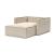 Newilla Storage Lounger Chair w/ Slim Arm Rests