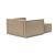 Newilla Storage Lounger Chair w/ Slim Arm Rests