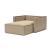 Newilla Storage Lounger Chair w/ Slim Arm Rests