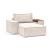 Newilla Storage Lounger Chair w/ Wide Arm Rests