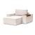 Newilla Storage Lounger Chair w/ Wide Arm Rests