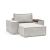 Newilla Storage Lounger Chair w/ Wide Arm Rests