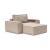 Newilla Storage Lounger Chair w/ Wide Arm Rests