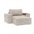 Newilla Storage Lounger Chair w/ Wide Arm Rests