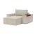 Newilla Storage Lounger Chair w/ Wide Arm Rests