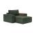 Newilla Storage Lounger Chair w/ Wide Arm Rests