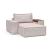 Newilla Storage Lounger Chair w/ Wide Arm Rests