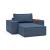 Newilla Storage Lounger Chair w/ Wide Arm Rests