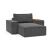 Newilla Storage Lounger Chair w/ Wide Arm Rests