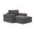 Newilla Storage Lounger Chair w/ Wide Arm Rests