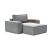 Newilla Storage Lounger Chair w/ Wide Arm Rests