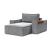 Newilla Storage Lounger Chair w/ Wide Arm Rests