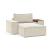 Newilla Storage Lounger Chair w/ Wide Arm Rests