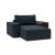 Newilla Storage Lounger Chair w/ Wide Arm Rests