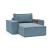 Newilla Storage Lounger Chair w/ Wide Arm Rests