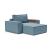 Newilla Storage Lounger Chair w/ Wide Arm Rests
