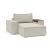 Newilla Storage Lounger Chair w/ Wide Arm Rests