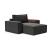 Newilla Storage Lounger Chair w/ Wide Arm Rests