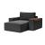 Newilla Storage Lounger Chair w/ Wide Arm Rests