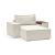 Newilla Storage Lounger Chair w/ Wide Arm Rests