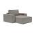 Newilla Storage Lounger Chair w/ Wide Arm Rests
