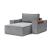 Newilla Storage Lounger Chair w/ Wide Arm Rests