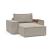 Newilla Storage Lounger Chair w/ Wide Arm Rests