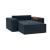 Newilla Storage Lounger Chair w/ Wide Arm Rests