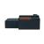 Newilla Storage Lounger Chair w/ Wide Arm Rests