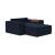 Newilla Storage Lounger Chair w/ Wide Arm Rests