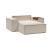 Newilla Storage Lounger Chair w/ Wide Arm Rests