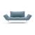 Zeal Deluxe Fabric Daybed w/Aluminum Straw Legs