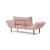 Zeal Deluxe Fabric Daybed w/Dark Wood Styletto Legs
