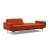 Dublexo Deluxe Fabric Sofa Bed w/Arms & Stainless Steel Legs