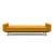 Dublexo Deluxe Fabric Sofa Bed w/Arms & Dark Wood Styletto Legs