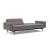 Dublexo Deluxe Fabric Sofa Bed w/Arms & Dark Wood Styletto Legs