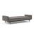 Dublexo Deluxe Fabric Sofa Bed w/Arms & Dark Wood Styletto Legs