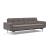 Dublexo Deluxe Fabric Sofa Bed w/Arms & Stainless Steel Legs