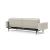 Dublexo Deluxe Fabric Sofa Bed w/Arms & Dark Wood Styletto Legs