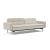 Dublexo Deluxe Fabric Sofa Bed w/Arms & Stainless Steel Legs