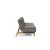 Dublexo Eik Fabric Sofa Bed w/Oak Legs