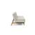 Dublexo Eik Fabric Sofa Bed w/Oak Legs