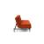 Dublexo Deluxe Fabric Sofa Bed w/Dark Wood Styletto Legs