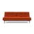 Dublexo Deluxe Fabric Sofa Bed w/Dark Wood Styletto Legs
