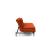 Dublexo Deluxe Fabric Sofa Bed w/Dark Wood Styletto Legs