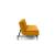 Dublexo Deluxe Fabric Sofa Bed w/Dark Wood Styletto Legs