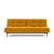Dublexo Deluxe Fabric Sofa Bed w/Dark Wood Styletto Legs