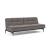 Dublexo Deluxe Fabric Sofa Bed w/Dark Wood Styletto Legs