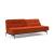 Dublexo Deluxe Fabric Sofa Bed w/Black Metal Pin Legs