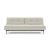 Dublexo Deluxe Fabric Sofa Bed w/Black Metal Pin Legs